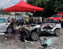 Personal de Protección Civil participa en atención a las víctimas en la zona de la Carretera a Chapala. ESPECIAL