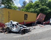 El conductor del tráiler que provocó el choque múltiple en carretera a Chapala se habría dado a la fuga. ESPECIAL