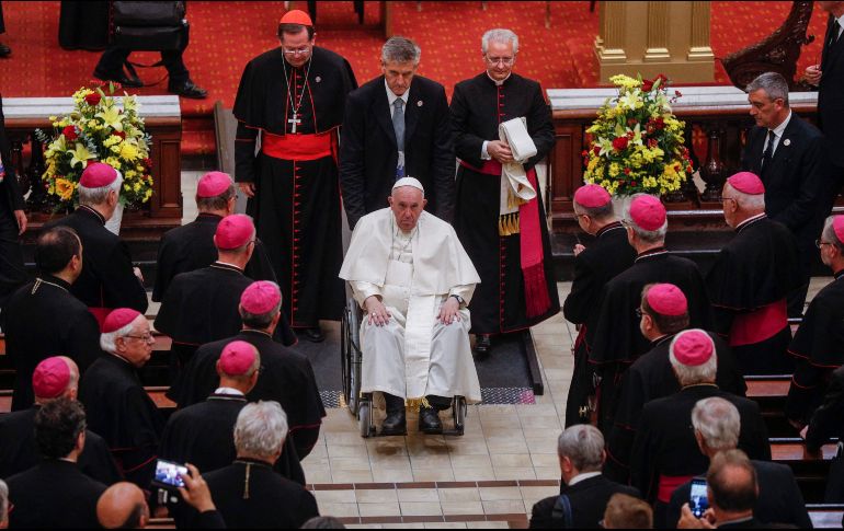 El Papa Francisco espera que su gira por Canadá para pedir perdón ayudará a la reconciliación de la Iglesia católica con los pueblos indígenas. AFP / L. Hagberg