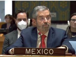 Juan Ramón de la Fuente recalcó que el cese completo de las hostilidades debe ser la verdadera meta. TWITTER / @MexOnu