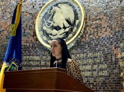 La diputada de Morena, Ángela Gómez Ponce, presentó una iniciativa de reforma a la Ley Orgánica del Poder Legislativo de Jalisco. ESPECIAL