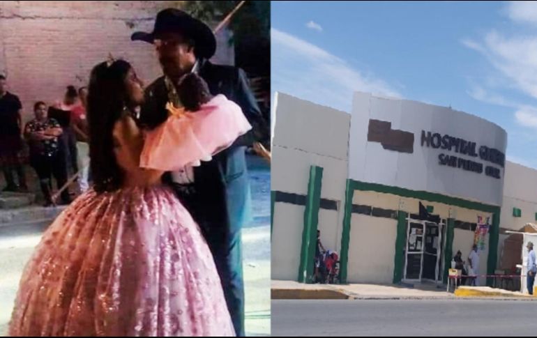 Luego de desvanecerse en pleno vals, la joven fue trasladada al hospital, en donde confirmaron el trágico deceso. ESPECIAL.