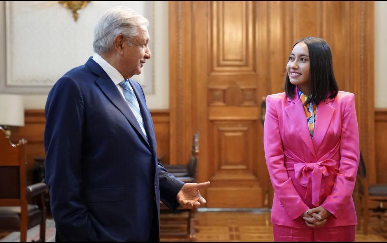 La esperada reunión entre López Obrador y Katya Echazarreta. TWITTER/@lopezobrador_