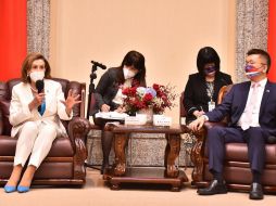 Nancy Pelosi se reunió con el vicepresidente del Yuan Legislativo de la República de ChinaTaipei, Tsai Chi-Chang. EFE