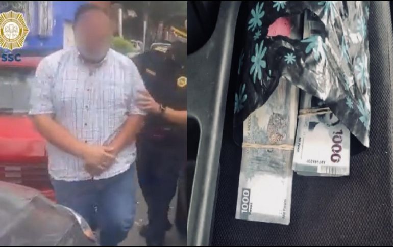 El conductor, quien se mostraba nervioso, no pudo justificar la procedencia legal del dinero que portaba en efectivo. ESPECIAL