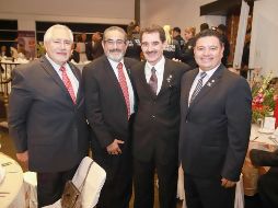 Rafael Pérez Cárdenas, David Ronzon, Manolo Martín del Campo y Óscar Montaño. GENTE BIEN JALISCO/Antonio Martínez
