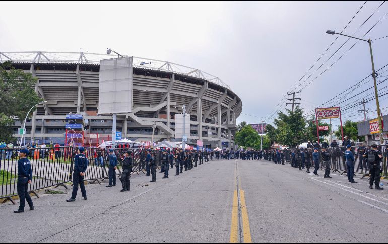 El Estadio Jalisco contó con un fuerte operativo de seguridad para el Atlas vs Querétaro. IMAGO7