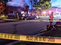 Imágenes de medios estadounidenses muestran las ruinas de la vivienda, completamente devorada por las llamas. AP/J. May