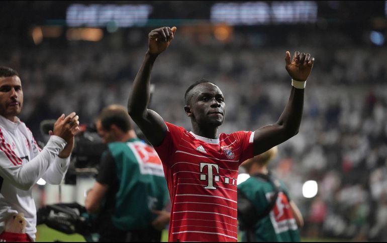 Sadio Mané debutó con el Bayern y anotó uno de los goles. AP/M. Schrader