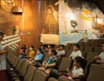 Al curso asisten por igual niñas y niños normovisuales como con discapacidad visual o auditiva. ESPECIAL/INAH