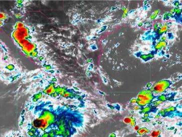 Por medio de un comunicado la Conagua informó que la tormenta tropical presenta vientos máximos sostenidos de 65 kilómetros por hora (km/h), rachas de 85 km/h y se desplaza hacia el noroeste a 19 km/h. TWITTER / @conagua_clima