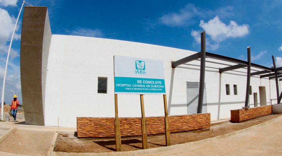 El Hospital de Arandas dará atención a los derechohabientes y a la población en general. En la imagen, el avance de obra con corte al 20 de julio. ESPECIAL