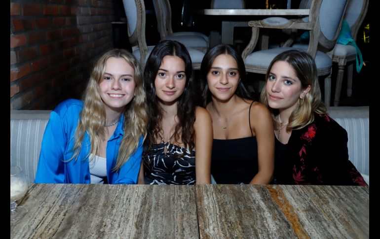 María Regina Ubina, Regina Ramírez, Gilda Tostado y Ximena Orea. GENTE BIEN JALISCO/Claudio Jimeno