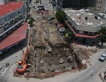 Las obras de ampliación del Paseo Alcalde, que se ejecutan desde Libertad hasta avenida Niños Héroes, presentan un avance del 32 por ciento. EL INFORMADOR/A. Navarro