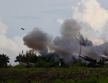 Las maniobras taiwanesas incluyen el despliegue de cientos de tropas y de unos 40 obuses, indicó el ejército. EFE / R. B. Tongo