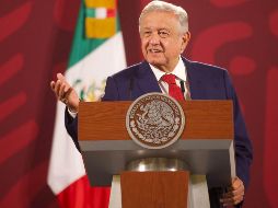 López Obrador adelantó que esta semana, en su conferencia, dará a conocer el relevo de la maestra Delfina Gómez. SUN / G. Espinosa
