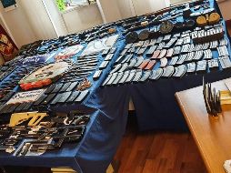 Al realizarle el registro del inmueble, los perros detectores de bombas condujeron a los investigadores a un armario, donde se encontraron con el depósito de armas que contenía decenas de ellas. AFP/ ARCHIVO