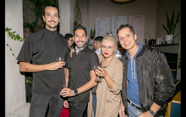 Rodolfo Cueto,Memo Casillas,María Romero y Memo Velasco. GENTE BIEN JALISCO/Jorge Soltero