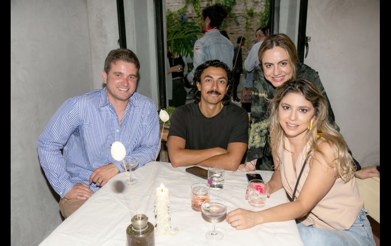 Carlo Bonfante, Aureliano Alejos, Maritza Ibarra y Zahira González. GENTE BIEN JALISCO/Jorge Soltero