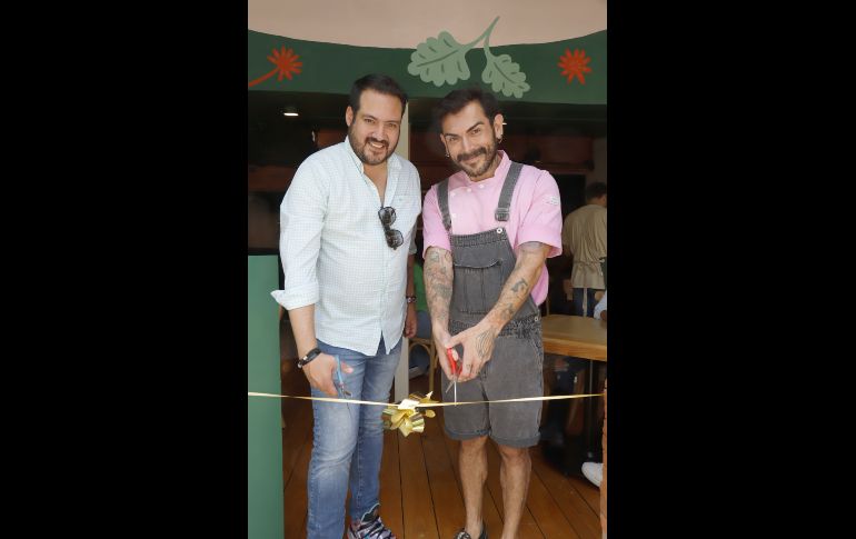 Alberto Del Arco y el Chef Mau Ocaña. GENTE BIEN JALISCO/Claudio Jimeno