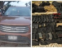 En la detención no se efectuó un solo disparo, las siente personas detenidas viajaban con armas largas, granadas de fragmentación, cargadores, cartuchos útiles y chalecos tácticos. Vocería de la Guardia Nacional