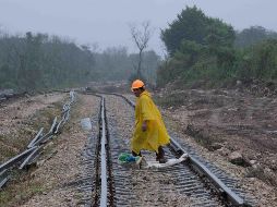 López Obrador afirmó que están recuperando el tiempo perdido en la construcción del Tren Maya con la intensificación de los trabajos y con más equipo. EFE / ARCHIVO