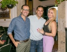 Óscar Naveja, Jorge Coronado y Leslie Lecourtois. GENTE BIEN JALISCO/Jorge Soltero
