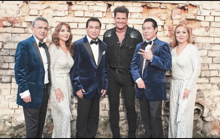 Carlos Vives (al centro) y Los Ángeles Azules, convergen con un tema que sirve como adelanto a la nueva producción discográfica de los mexicanos. CORTESÍA