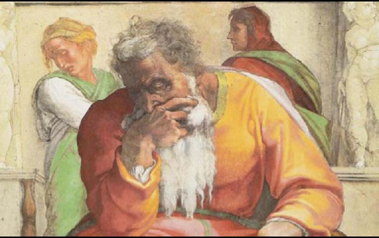 Así como a Jeremías, a quien no lo ha dejado morir en el lodo, así de grande será la recompensa para quien en Él ponen su confianza. WIKIPEDIA/«Jeremías», de Miguel Ángel.