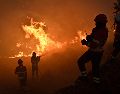 El fuego cerca de Burdeos comenzó en julio, el mes más seco en Francia desde 1961, y destruyó 14 mil hectáreas. EFE/N. Ferreira