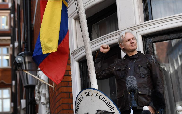Julian Assange fue detenido por la policía británica en 2019. AFP/ARCHIVO