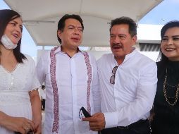 Mario Delgado (c) sostuvo en conferencia de prensa que están en tiempo para llevar a cabo el Congreso Nacional el próximo 17 y 18 de septiembre. SUN/B. Fregoso