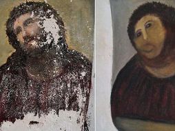 La pintura original de 1930 fue restaurada en 2012 con consecuencias trágico-cómicas. CENTRO DE ESTUDIOS BORJANOS