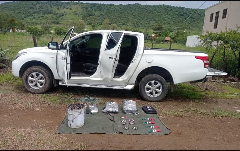 En el aseguramiento no hubo detenidos, por lo que el arsenal fue puesto a disposición de un agente del Ministerio Público de la Federación. ESPECIAL /