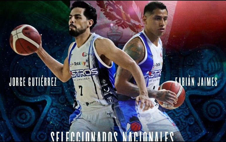 Son dos jugadores de Astros de Jalisco los que ayer martes 16 de agosto fueron convocados por la Selección Mexicana de basquetbol. ESPECIAL / Astros de Jalisco