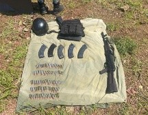 Ejército asegura armas y material bélico en Mazamitla