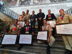 Reconocen a policías y bomberos ganadores en los Juegos de Rotterdam 2022