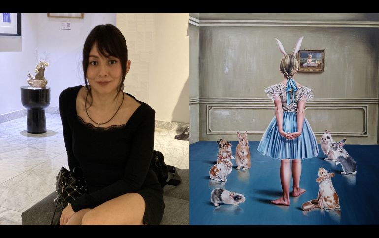 “Siempre que tenga una idea digna de ser plasmada, me veré obligada a pintarla”, describe Dulce Luna sobre su arte. CORTESÍA