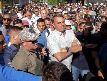 Jair Bolsonaro ha tenido altercados previos, frecuentemente con la prensa. AFP/ARCHIVO