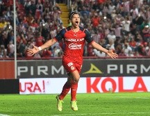 Ángel Zaldívar marcó doblete en la victoria del Rebaño esta noche ante Necaxa. IMAGO7