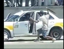 Autoridades no han informado si se presentó algún reporte sobre la agresión. ESPECIAL/CAPTURA DE VIDEO
