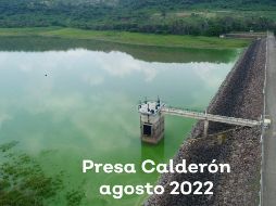 La presa Calderón está al 72 % de su capacidad, mientras que durante lo más duro de la sequía del año pasado, llegó a estar al 14%, lo que ocasionó la falta de agua en algunas colonias. ESPECIAL