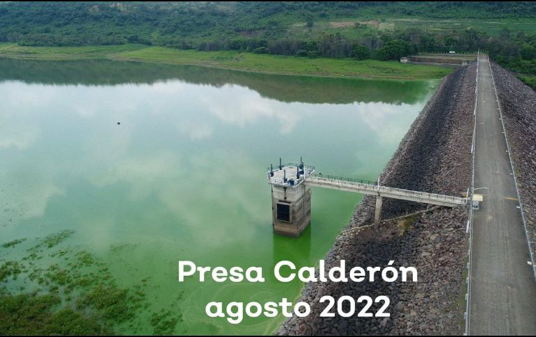 La presa Calderón está al 72 % de su capacidad, mientras que durante lo más duro de la sequía del año pasado, llegó a estar al 14%, lo que ocasionó la falta de agua en algunas colonias. ESPECIAL