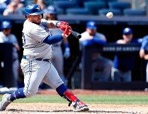 El mexicano Alejandro Kirk pegó un doblete productor de dos carreras. AP/N. Murray