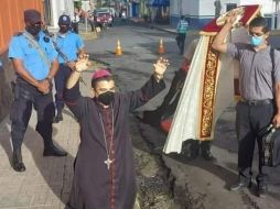 La condición física de Álvarez, de 55 años, “está desmejorada” pero su “ánimo y espíritu están fuertes”, dijo la Arquidiócesis de Managua. TWITTER/cenidh