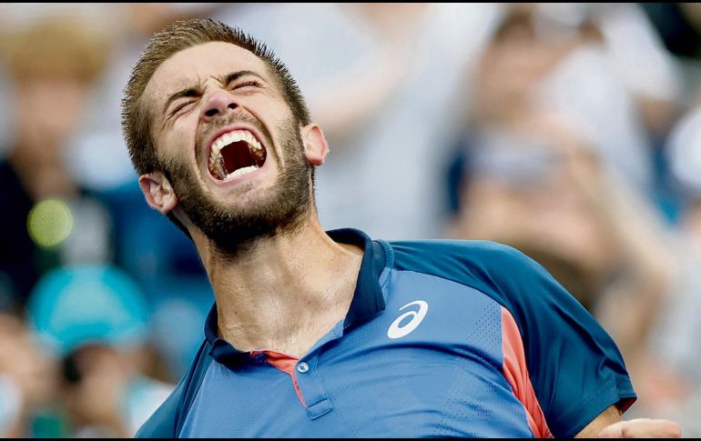 Coric derrotó a Stefanos Tsitsipas en la Final. AFP