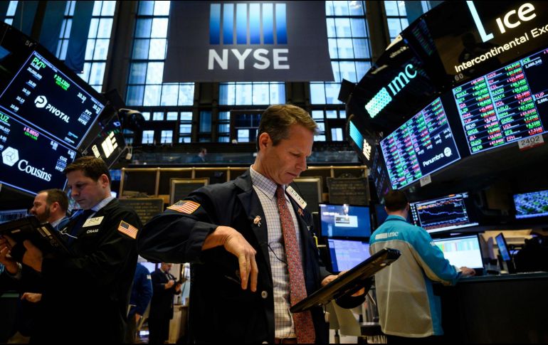 El Dow Jones cedió 0.47% a 32 mil 909.59 puntos este martes. AFP/ARCHIVO