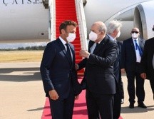 Esta es la segunda vez que Macron viaja a Argelia como presidente de Francia. EFE/Presidencia de Argelia