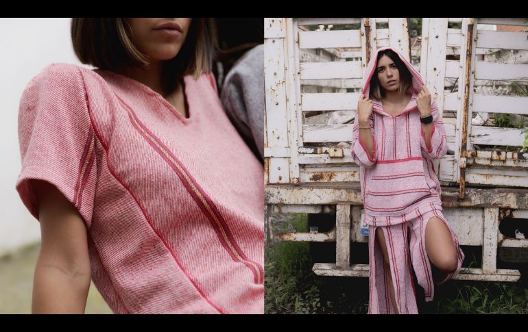 Recientemente se ha vuelto viral en redes sociales y medios de comunicación la marca Cecilia México, que ofrece entre otras cosas, diseños realizados con jerga. ESPECIAL/ CECILIA MÉXICO