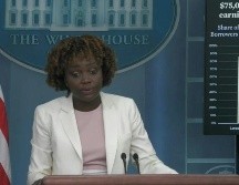 Karine Jean-Pierre, secretaria de prensa de la Casa Blanca. AFP